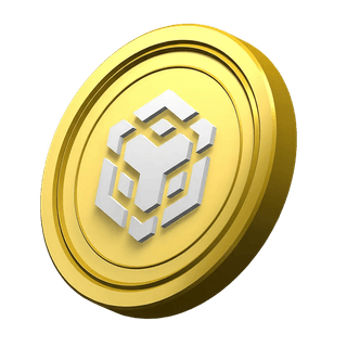 Binance BNB coin decoration in the community trust area